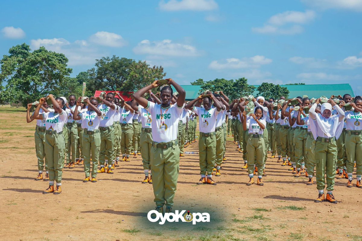 Nysc_Guidee's tweet photo. MAKINDE CHARGES CORPS MEMBERS ON NATIONAL DEVELOPMENT

Oyo State Governor, Engr. Seyi Makinde, has urged 2026 Batch C Stream I Corps Members to embrace service, integrity, innovation and sacrifice as they contribute to national development.

Represented by the Commissioner for Youths and Sports, Alhaja Wasilat Adegoke, the Governor gave the charge during the Swearing-In Ceremony at the NYSC Permanent Orientation Camp, Iseyin.

He encouraged the Corps Members to maximise the SAED programme, respect their host communities and contribute positively to their development.

The NYSC Oyo State Coordinator, Mr. Kayode Ola Peters, also urged them to participate actively in all camp activities and uphold discipline, teamwork and patriotism.