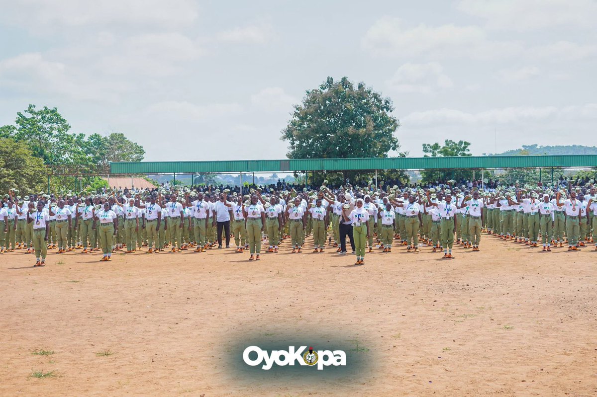 Nysc_Guidee's tweet photo. MAKINDE CHARGES CORPS MEMBERS ON NATIONAL DEVELOPMENT

Oyo State Governor, Engr. Seyi Makinde, has urged 2026 Batch C Stream I Corps Members to embrace service, integrity, innovation and sacrifice as they contribute to national development.

Represented by the Commissioner for Youths and Sports, Alhaja Wasilat Adegoke, the Governor gave the charge during the Swearing-In Ceremony at the NYSC Permanent Orientation Camp, Iseyin.

He encouraged the Corps Members to maximise the SAED programme, respect their host communities and contribute positively to their development.

The NYSC Oyo State Coordinator, Mr. Kayode Ola Peters, also urged them to participate actively in all camp activities and uphold discipline, teamwork and patriotism.