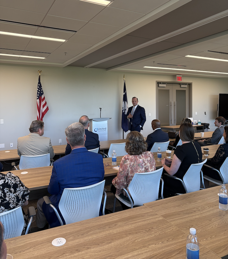 AGAlanWilson's tweet photo. Yesterday was a full day in the Upstate!

We started at the Greenville Chamber Candidates’ Forum, headed to Pickens to meet with Blue Ridge Co-Op, and finished the day with a great crowd at the Pickens County Republican Club Stump Meeting.

Always good to be in the Upstate talking about the future of South Carolina.