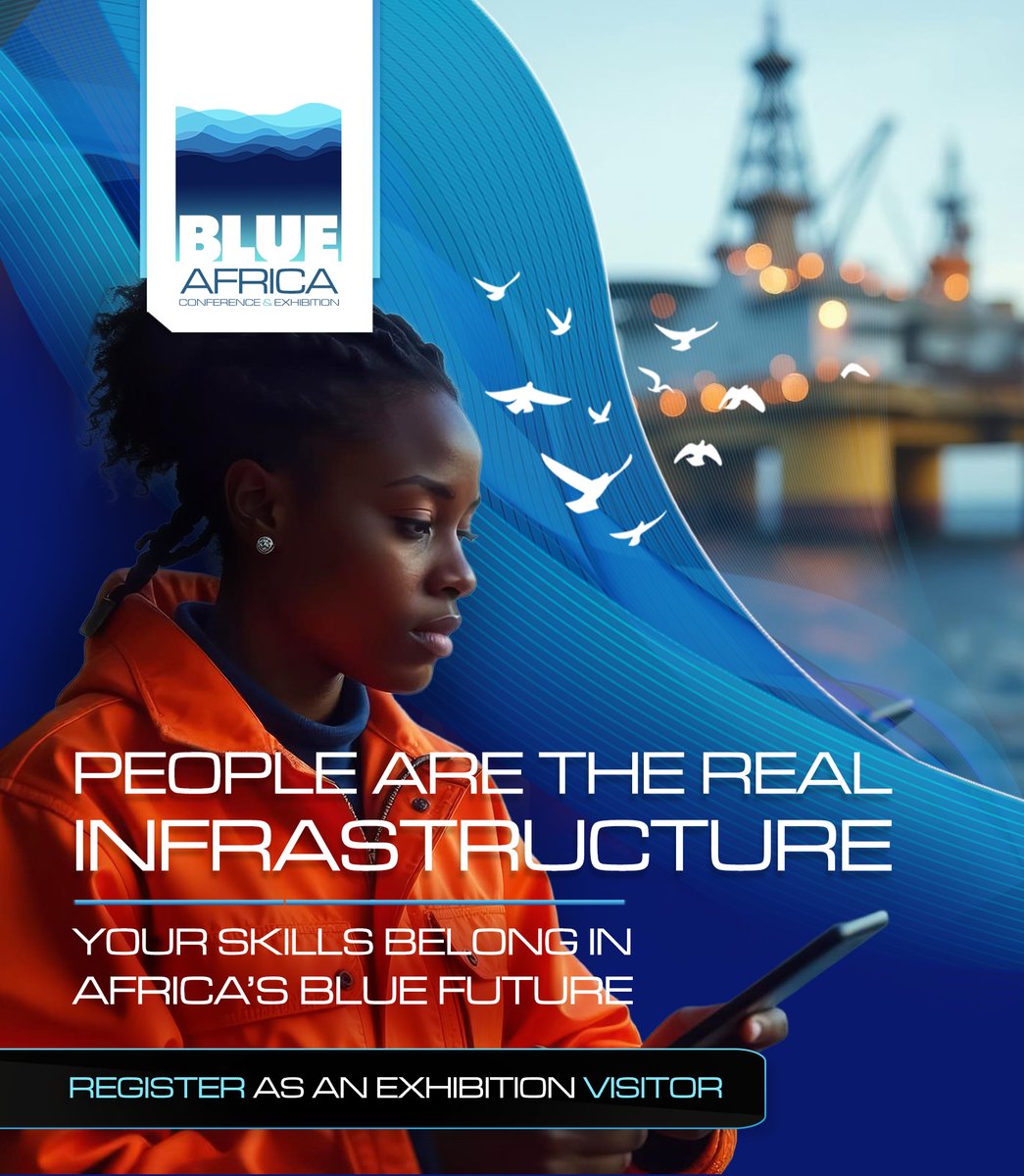 blueafricaconex's tweet photo. Your degree is not the only thing that matters. Your skills, problem-solving, curiosity, courage and willingness to build matter too.
Come and discover where you fit.
Register as an exhibition visitor.
#FromSeaToScale #BlueAfricaConferenceExhibition #BACE #BlueEconomy https://t.co/NRiTc6py9y