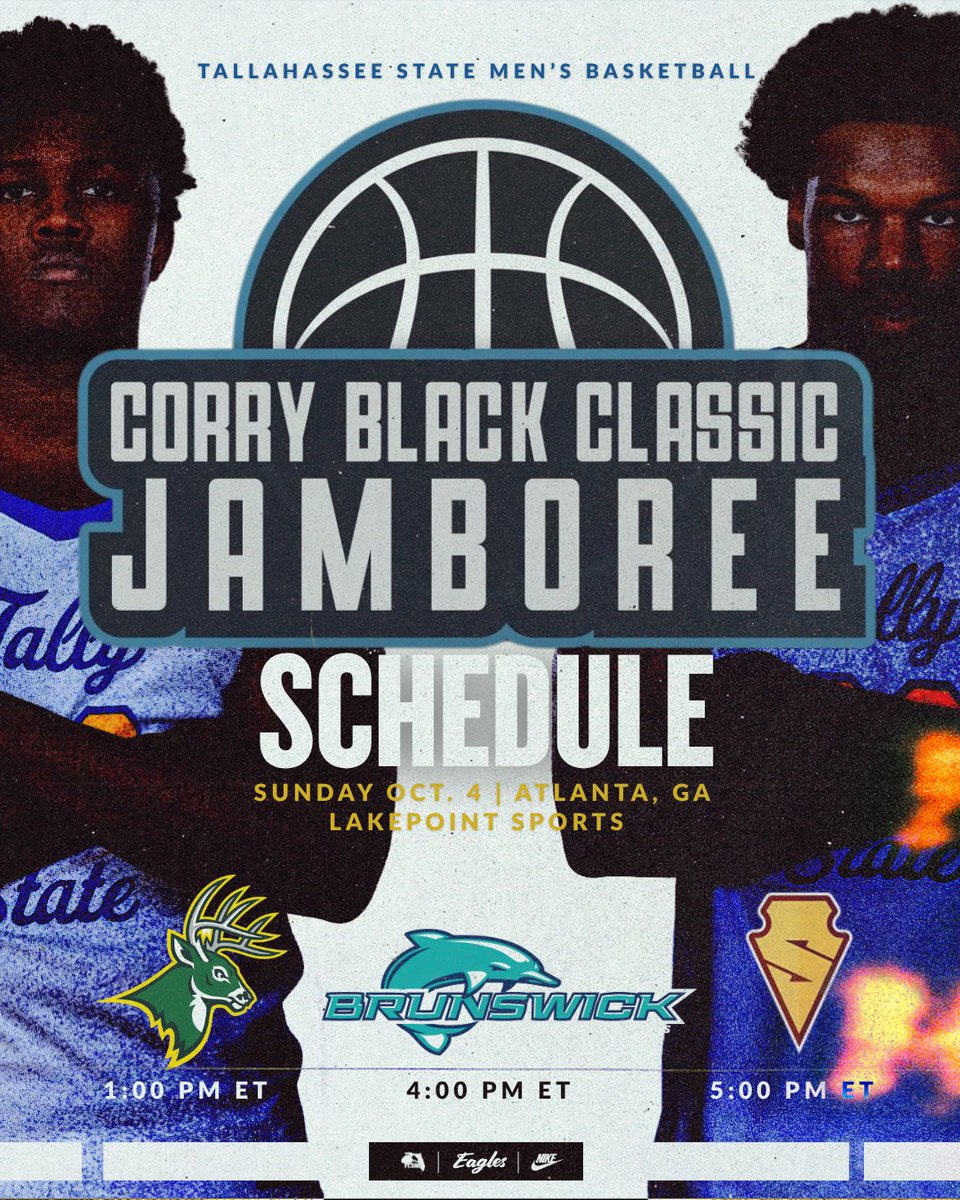 TSCeagles's tweet photo. 𝐀𝐓𝐋 🔜 🏀

Sunday Hoops at the Corey Black Jamboree! Check the schedule out! https://t.co/uxL84LOEyT