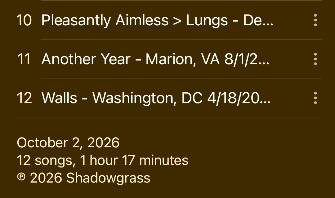 TheKro16's tweet photo. JAMMING the added live tunes to this excellent Shadowgrass album. Friday vibes are good af right now. https://t.co/TxsdOrI1a9