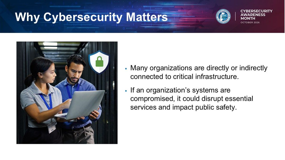 GoNIS_US's tweet photo. #Cybersecurity is a culture, not just a checklist. It includes clear policies, regular employee training, & engagement from IT & leadership. #CybersecurityAwarenessMonth #reduce #replace #recover #securethenext250 #GoNIS https://t.co/UQkXp63T8D
