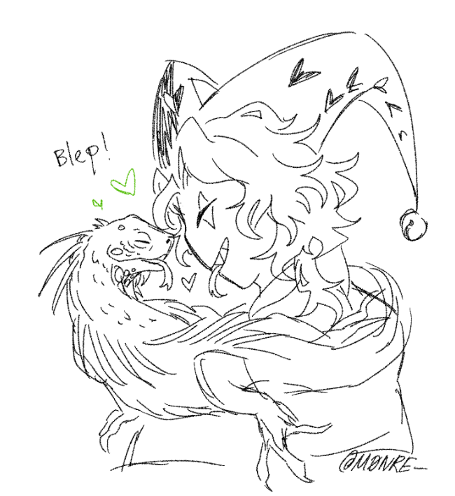 M0NRE_'s tweet photo. blep https://t.co/Rnt6gva2q5
