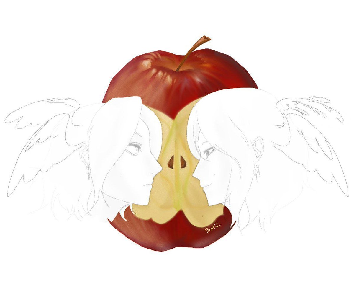 Sinka_kww's tweet photo. Darling🍎🍏

#oc #art #sketch #sketchart https://t.co/8mF95kRrAW