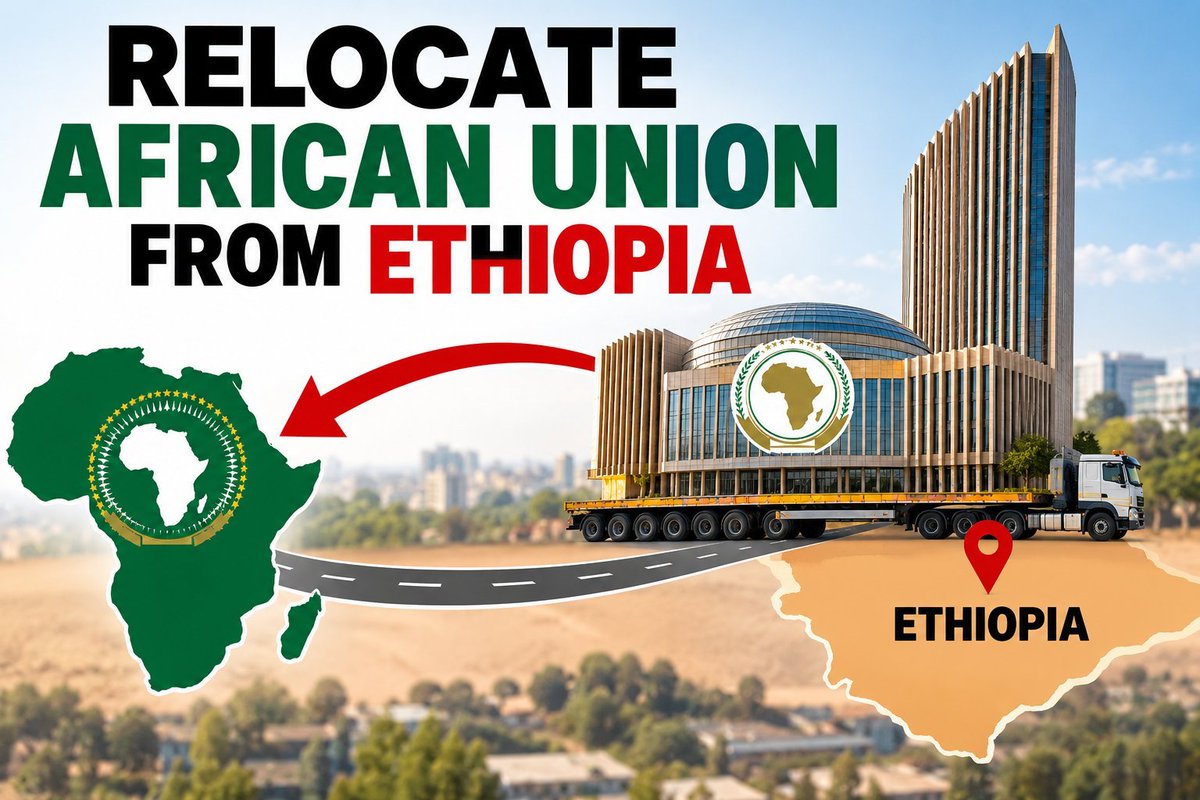 DahlaKib's tweet photo. The AU should seriously consider relocating its headquarters from Addis Ababa. How can Africa’s principal peace and security institution maintain full credibility when its headquarters is in a country at the center of the very regional crisis it is being asked to address?
The AU belongs to Africa not to one capital.