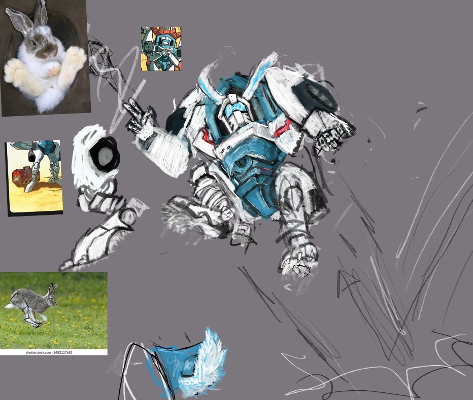 chaoticskulzz's tweet photo. MORE!!!!!!! ignore how much i struggled with drawing tailgate. rabbit tailgate inspired by @tailgatingit . the pose was to show off beans but it turns out they dont have any beans :(. https://t.co/SfAR6NJuBW