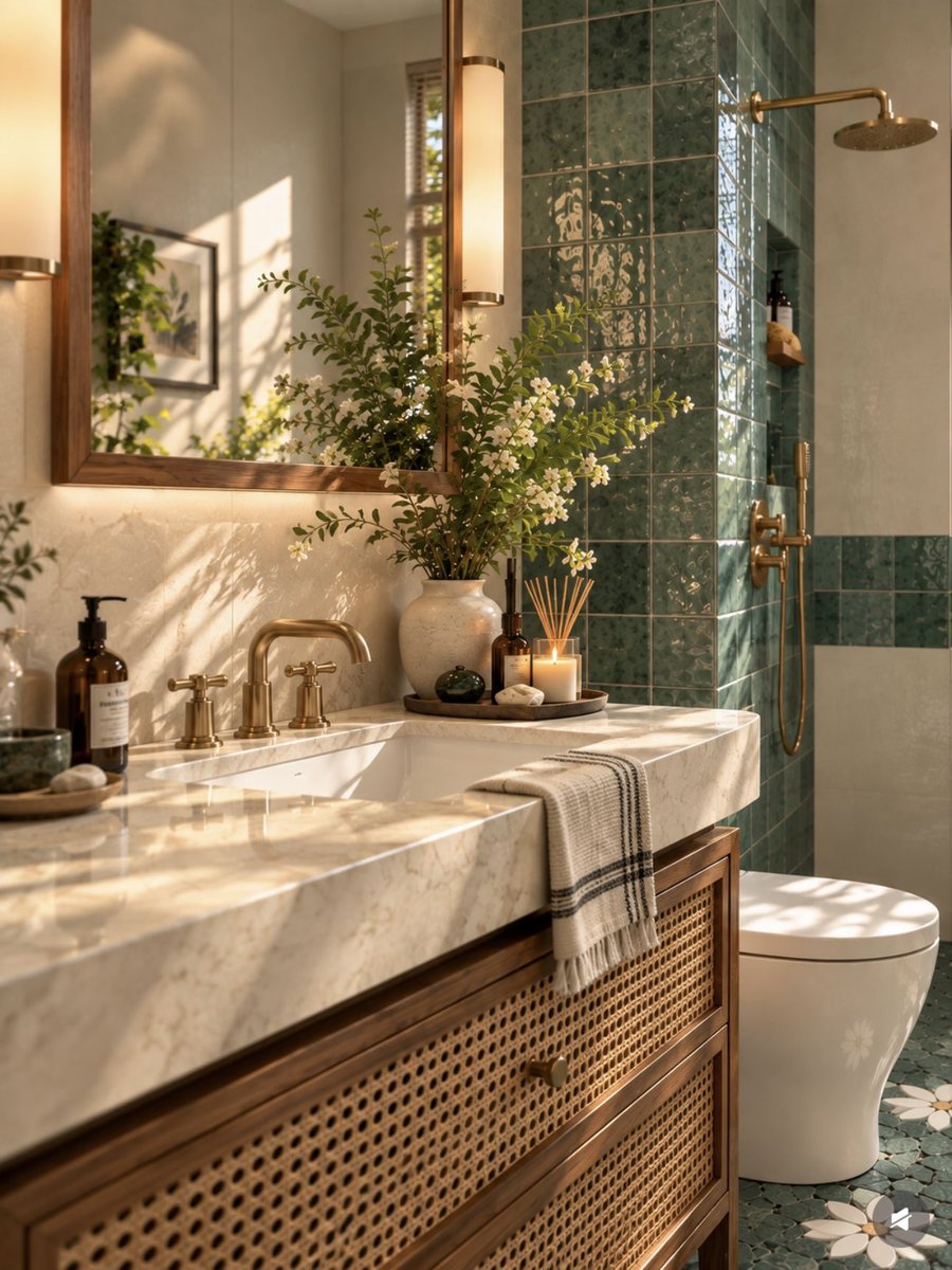 CelesteRin1411's tweet photo. Totally obsessed with this "breathing" bathroom vibe lately. https://t.co/dd6McSRTYI