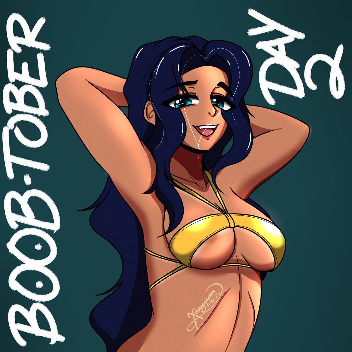 xsayvian's tweet photo. Boob - Tober 🍒

Day 2: Tan lines https://t.co/c9KwjrESQF