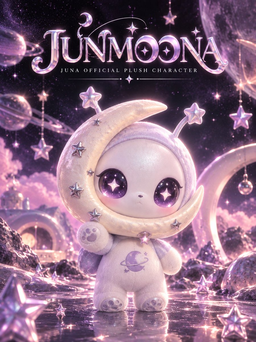 JUNAMJH_offcl's tweet photo. JUNA 주나 OFFICIAL PLUSH CHARACTER [JUNMOONA 준무나]

👽🌙 달에서 온 사랑스러운 친구!

주나의 공식 캐릭터 준무나를 소개합니다! ✨
문이들을 만나기 위해 지구에 착륙한 준무나! 💜
앞으로 준무나와 함께 특별한 추억을 만들어 봐요! 🛸💕

#JUNMOONA #준무나
#JUNA #주나
#Moonie #문이 https://t.co/jm2lWLDydo