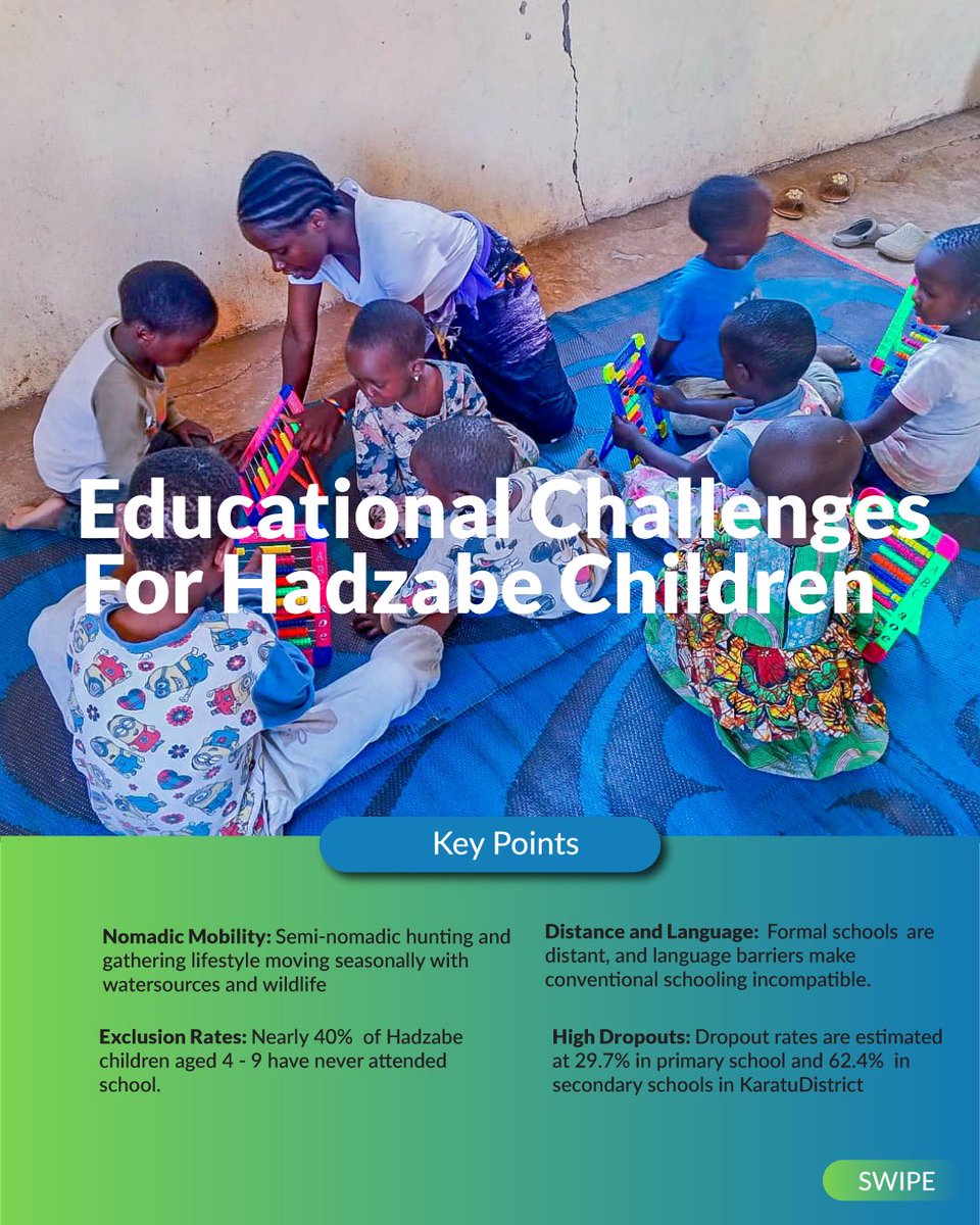 CASEE_tz's tweet photo. Education is every child's right! .

Through the Mobile Bridge Learning for Hadzabe initiative, we are bringing inclusive, culturally responsive education directly to the Hadzabe community in the Lake Eyasi Basin, Karatu. We are working together to bridge environmental and https://t.co/l6mLkCCxyY