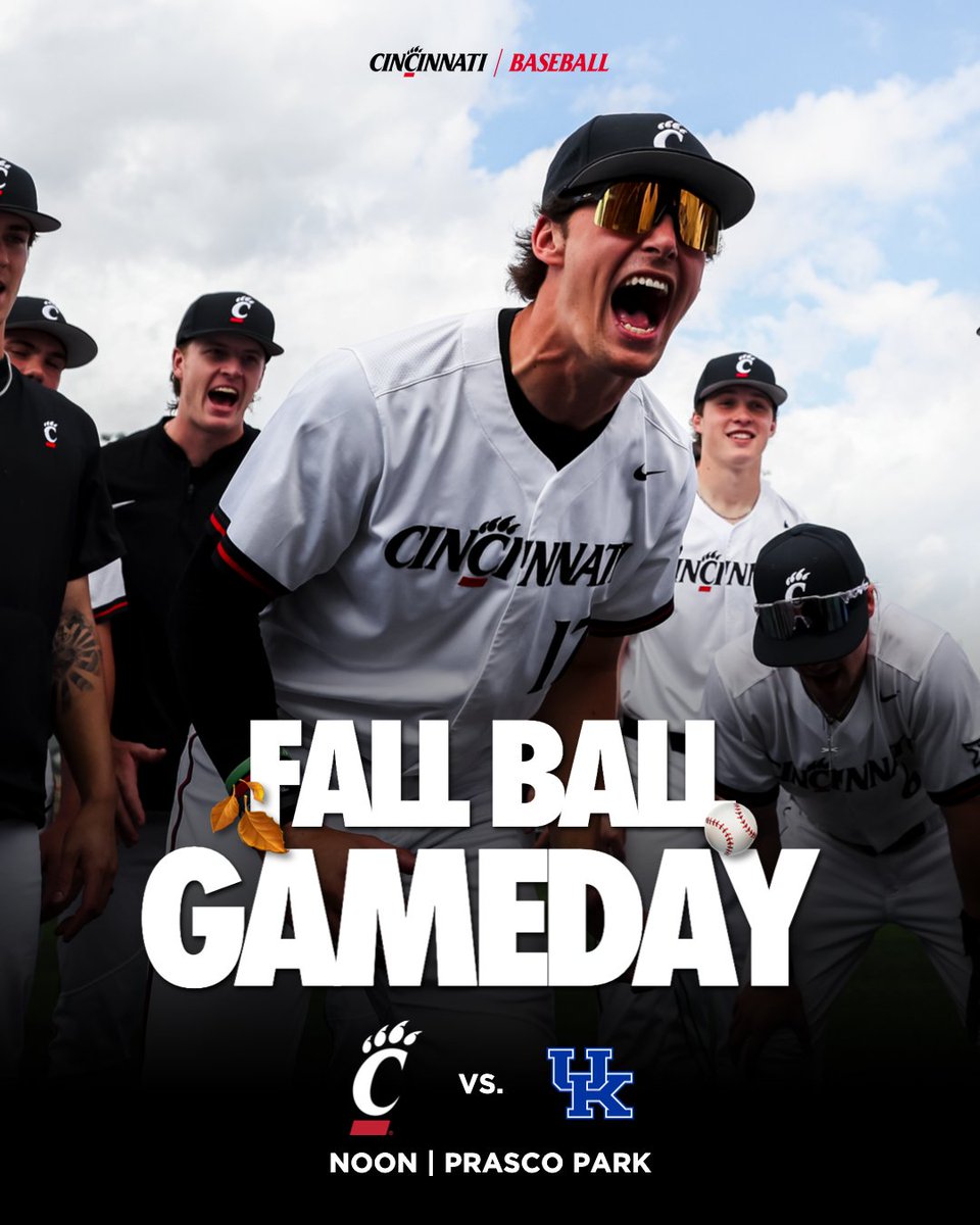 GoBearcatsBASE's tweet photo. Bearcats vs. Wildcats today at Prasco!

🆚 @UKBaseball 
⏰ Noon (14 innings)
📍 @PrascoPark 
📊 https://t.co/AyBeK2OySE https://t.co/hlFxTbLJCN