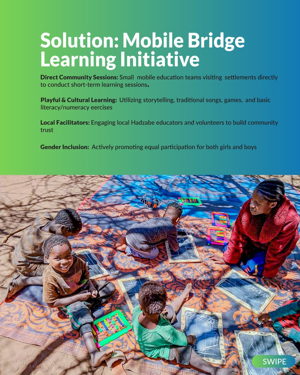 CASEE_tz's tweet photo. Education is every child's right! .

Through the Mobile Bridge Learning for Hadzabe initiative, we are bringing inclusive, culturally responsive education directly to the Hadzabe community in the Lake Eyasi Basin, Karatu. We are working together to bridge environmental and https://t.co/l6mLkCCxyY