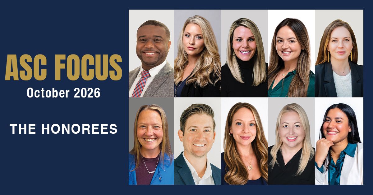 ASCAssociation's tweet photo. #FocusFriday:
Check out the October issue of ASC Focus, now available on the ASC Focus website.

This issue features profiles of each of the #10Under40 honorees, who are being recognized for their work in shaping the future of ambulatory surgery.
https://t.co/Ybxz4eHcTQ https://t.co/AN68EWJXkt
