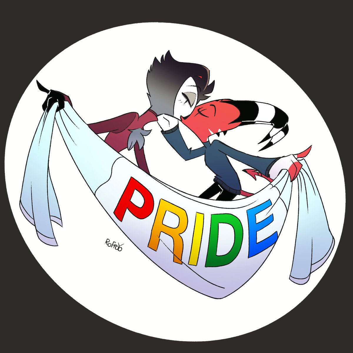 RoFroYo's tweet photo. Pride #IMPtober #HelluvaBoss‌ https://t.co/cA2dj6JKuT