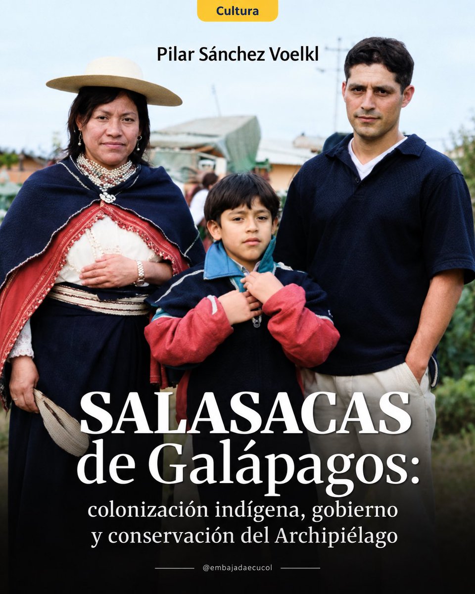 EmbajadaEcuCOL's tweet photo. Este 8 de octubre, la Universidad de los Andes presenta Salasacas de Galápagos, de Pilar Sánchez Voelkl, una investigación sobre la presencia kichwa salasaca en el archipiélago.

🕔 5:00 p. m.
📍 Universidad de los Andes, Bogotá

#EcuadorEnColombia #Galápagos https://t.co/Ja6Q7ndyhd