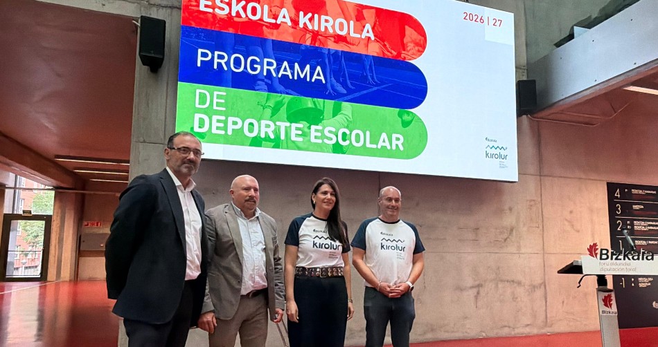 BizkaiaBasket's tweet photo. La Diputación de @Bizkaia presenta el Programa de Deporte Escolar 26/27 🏀 https://t.co/4htJlNdQZS https://t.co/sWCXIJW9C7