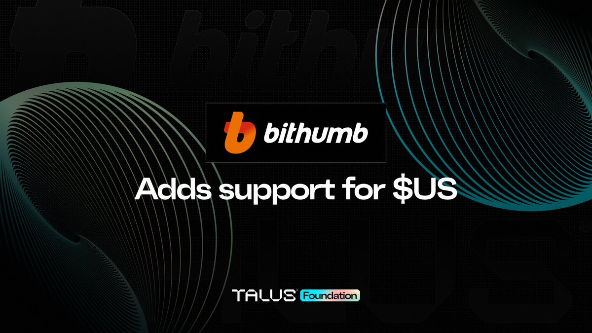 TalusFoundation's tweet photo. Talus token support has been added to @BithumbOfficial.

This is an official listing. Beware of scam links. https://t.co/q75mjnrBnX