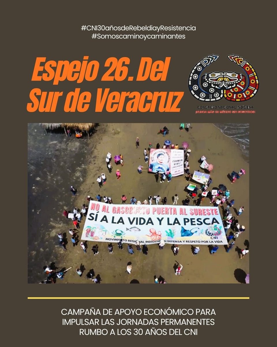 CNI_Mexico's tweet photo. Espejo 26. Del Sur de Veracruz

#CNI30añosdeRebeldíayResistencia
#Somoscaminoycaminantes https://t.co/H6W3yp1XkI