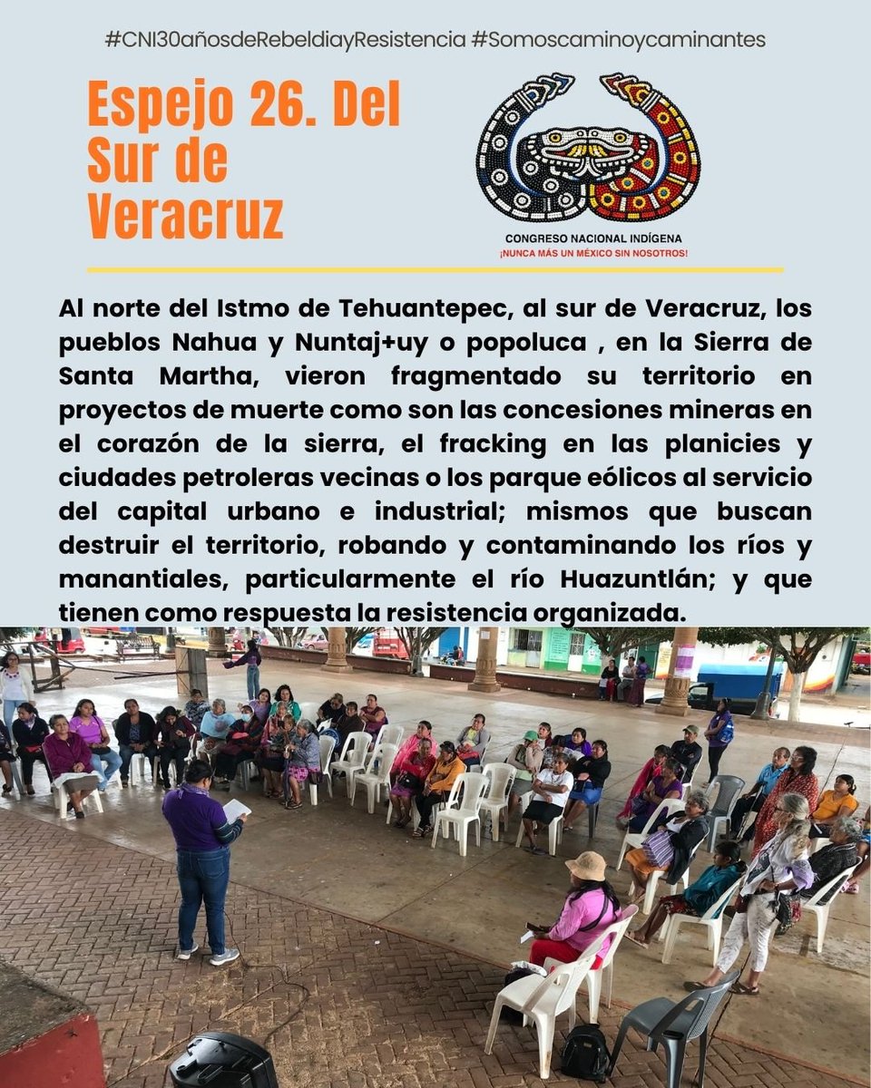CNI_Mexico's tweet photo. Espejo 26. Del Sur de Veracruz

#CNI30añosdeRebeldíayResistencia
#Somoscaminoycaminantes https://t.co/H6W3yp1XkI