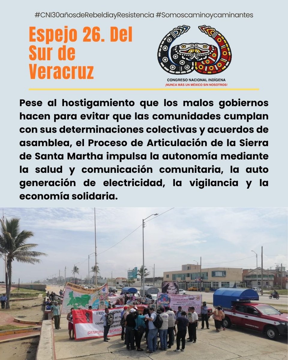CNI_Mexico's tweet photo. Espejo 26. Del Sur de Veracruz

#CNI30añosdeRebeldíayResistencia
#Somoscaminoycaminantes https://t.co/H6W3yp1XkI