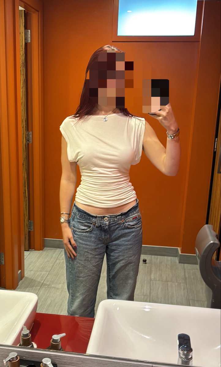 bbwishfulthink's tweet photo. another workplace bc idk why they picked such a putrid shade of orange for a bathroom https://t.co/gPJNWkCpHn