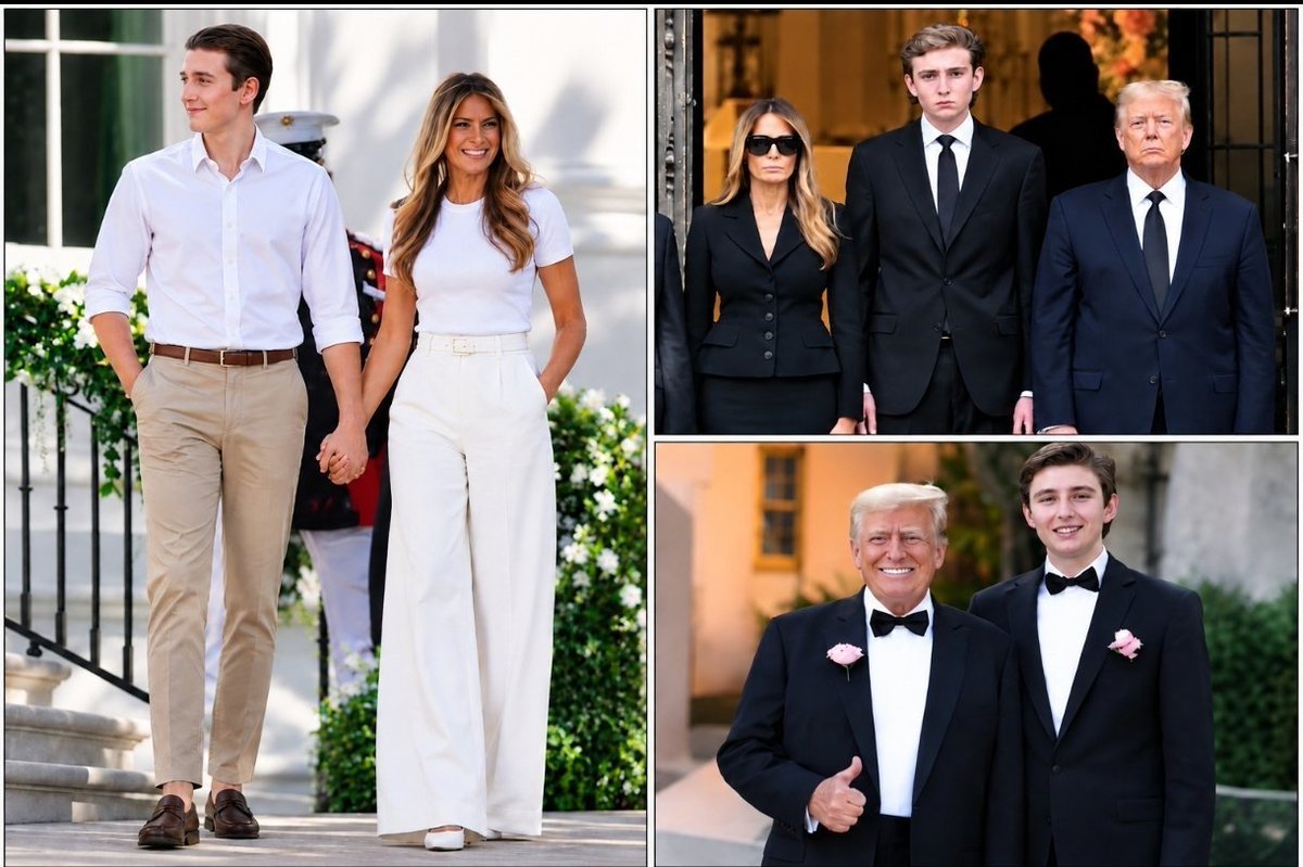 TMMelenaiatrump's tweet photo. Melania and Barron with Donald by their side. ❤️
United through it all. Simple as that. 🇺🇸
#MelaniaTrump♥️ #BarronTrump💙
#donaldtrump https://t.co/hAHwW3FRCB