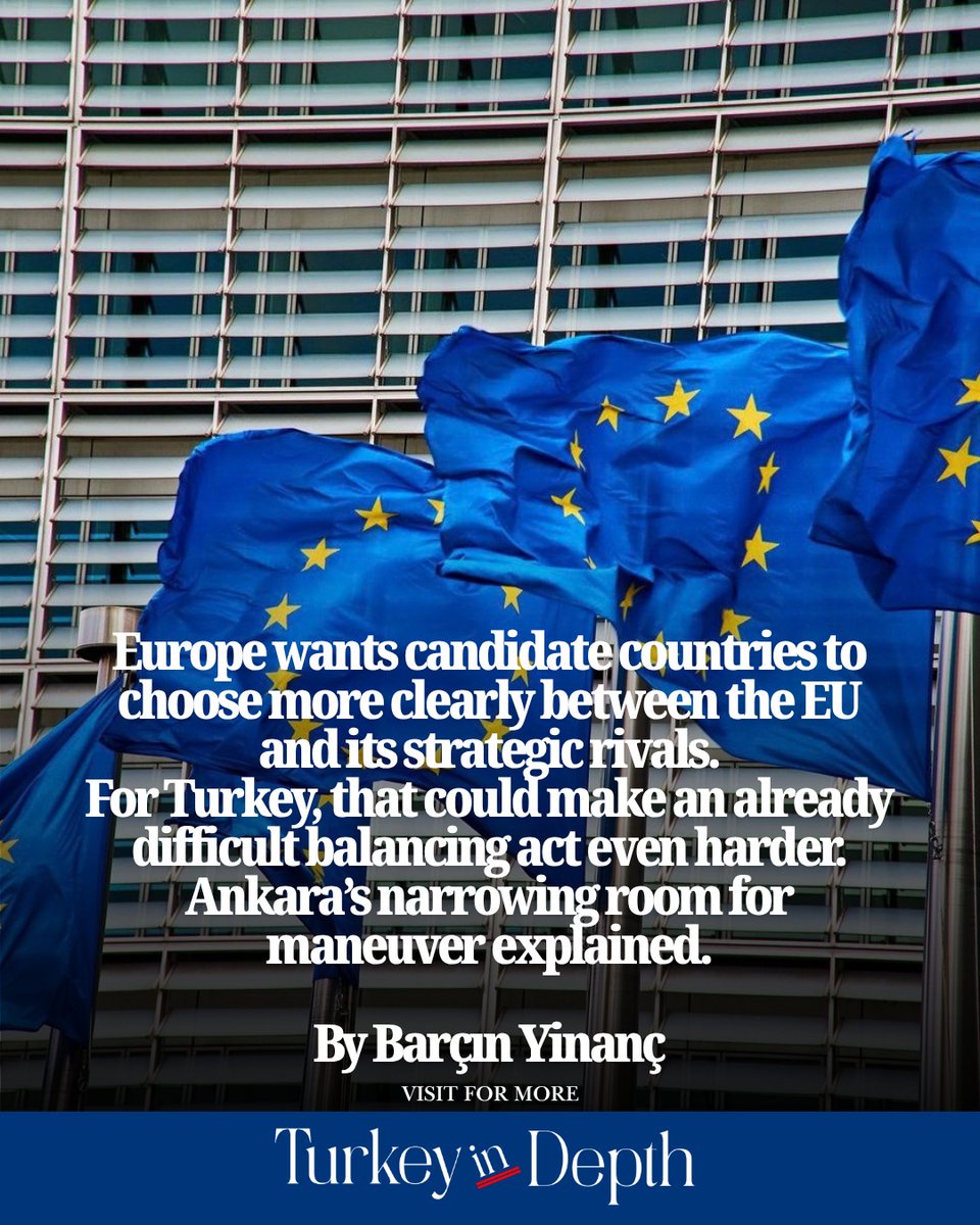 TurkeyInDepth2's tweet photo. Russia needs Turkey. China may see commercial opportunities.
But neither necessarily offers Ankara an easy substitute for Europe.
@barcinyinanc explains why a crisis with the EU could leave Turkey with less leverage toward Moscow and Beijing, not more.
🔗 https://t.co/ALbNY1Uzu5 https://t.co/oxiFKrTb6f