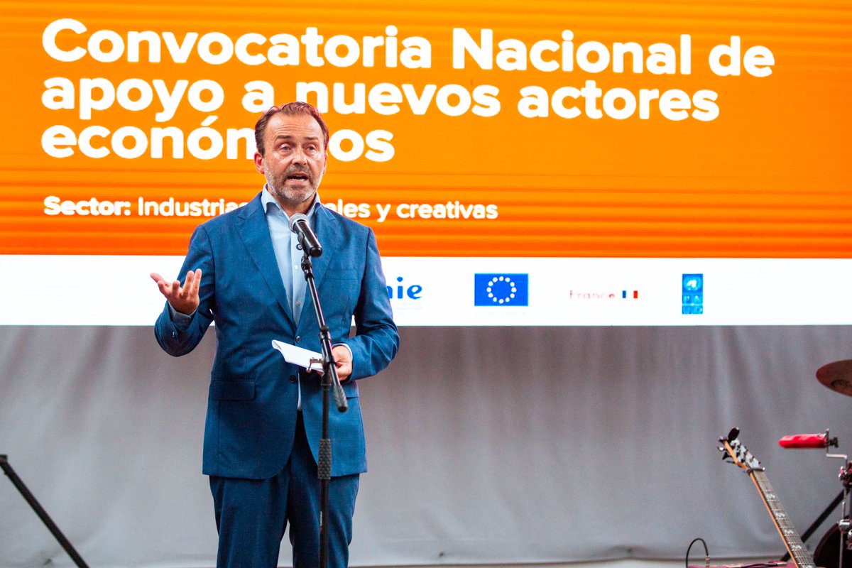 PNUDCuba's tweet photo. @UEenCuba @MEP_CUBA @CubaInie @HiraldoFernando Raphaël Trannoy, embajador de @FranceACuba, destacó que se trata de un sector estratégico que debe ser apoyado por su capacidad de transformar a través de la innovación y la creatividad. https://t.co/BsQCFKzJ2m