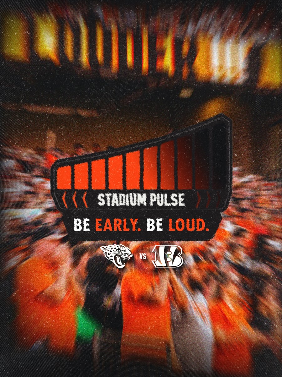 Bengals's tweet photo. Break the decibel meter. https://t.co/7nHKR716fn