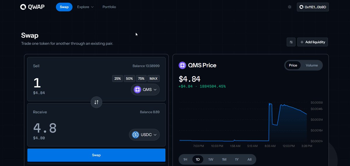 zeno_0g's tweet photo. 5 Minutes. Free. An L1 Testnet Worth Checking Out 🪂

💵 Cost: $0

@QMSNetwork is live on testnet.

The idea is simple: instead of wasting energy on meaningless hashes, why not use miners to solve real-world computational problems?

That’s what QMS is building a quantum-resistant L1 designed around solving QUBO problems rather than traditional hash-based mining.

⚡ Try it:
→ https://t.co/p8jsKRvkwI
→ Connect your wallet to Testnet
→ Claim free tokens from the faucet
→ Make a few transactions
→ Check it in the explorer

Faucet: https://t.co/3QJqFGtYtq
Explorer: https://t.co/Hm5tfeiCIr

⚠️ No confirmed airdrop, but it only takes a few minutes to get started, and early activity on a fresh L1 never goes unnoticed.