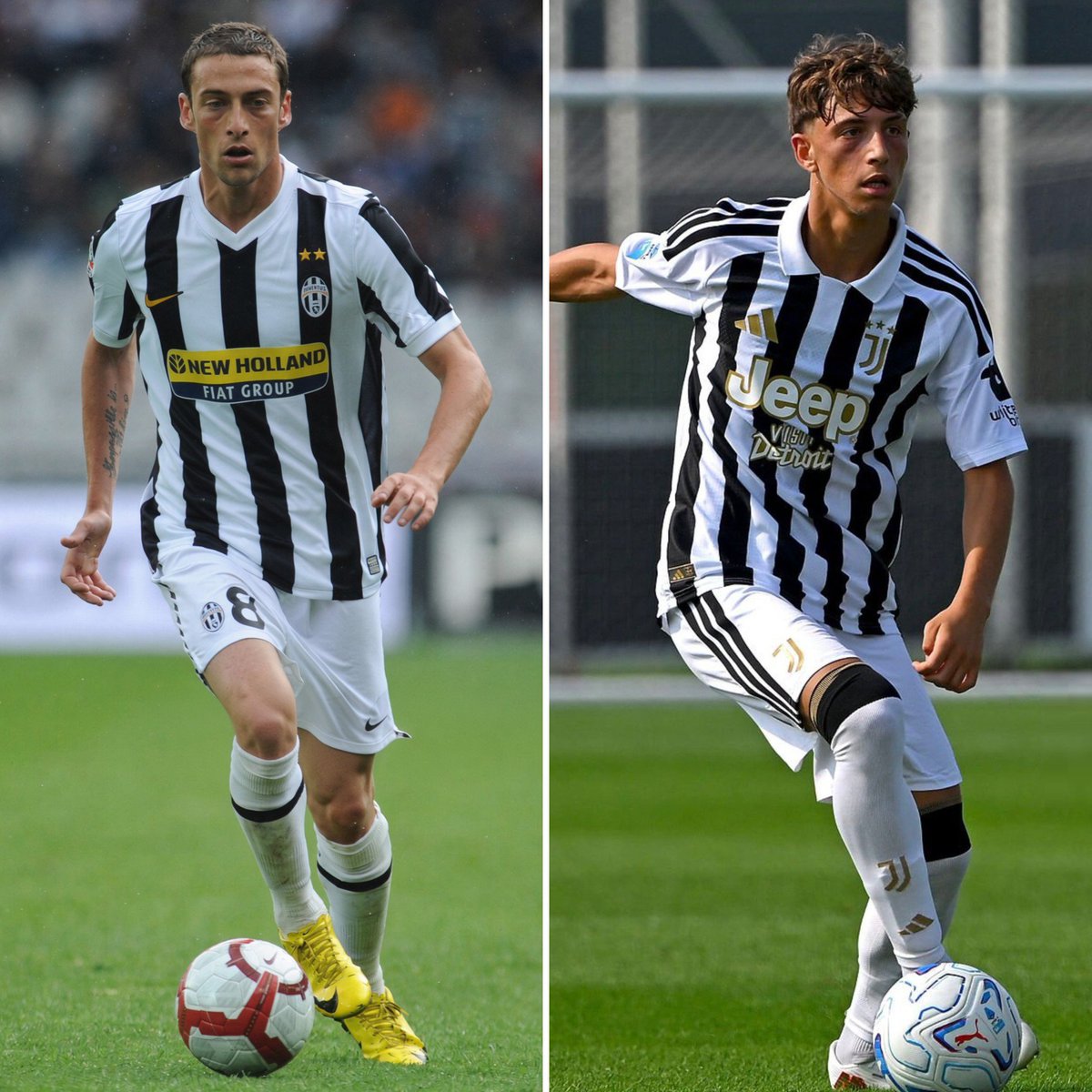 theFJEN's tweet photo. Two generations of father-son duos playing for Juventus.

🇺🇾 Paolo Montero and Alfonso Montero 

🇮🇹 Claudio Marchisio and Davide Marchisio.

THIS IS JUST BEAUTIFUL. ❤️✨ https://t.co/0LFLObSDA7