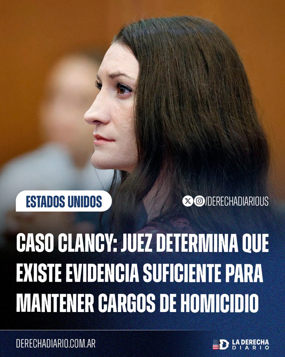 DerechaDiarioUS's tweet photo. 🚨🇺🇸 | SE DESMORONA LA DEFENSA DE LA ASESINA DE NIÑOS LINDSAY CLANCY: Un juez de Massachusetts rechazó la moción de absolución presentada por la defensa de Lindsay Clancy, al considerar que la fiscalía aportó pruebas suficientes para que un jurado determine su responsabilidad en la muerte de sus tres hijos. La resolución judicial se produce tras el reciente juicio nulo por falta de unanimidad del jurado y mantiene vigentes los cargos por homicidio, mientras el tribunal evalúa los siguientes pasos procesales.