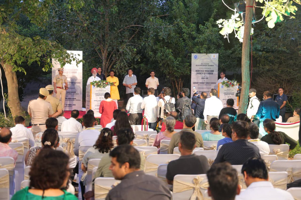 LtGovDelhi's tweet photo. Interacted with Delhiites at the Heritage Walk in Sanjay Van today, highlighting that women’s safety is a shared responsibility.

A safer Delhi means zero tolerance for harassment, secure public spaces, digital safety and active bystander support.

With respect and collective responsibility, we can create a Delhi where every woman feels safe, confident and free to participate and lead.

The energy of our youth gives me confidence that together, we can build a #ViksitDilli where women are safe and equal stakeholders.