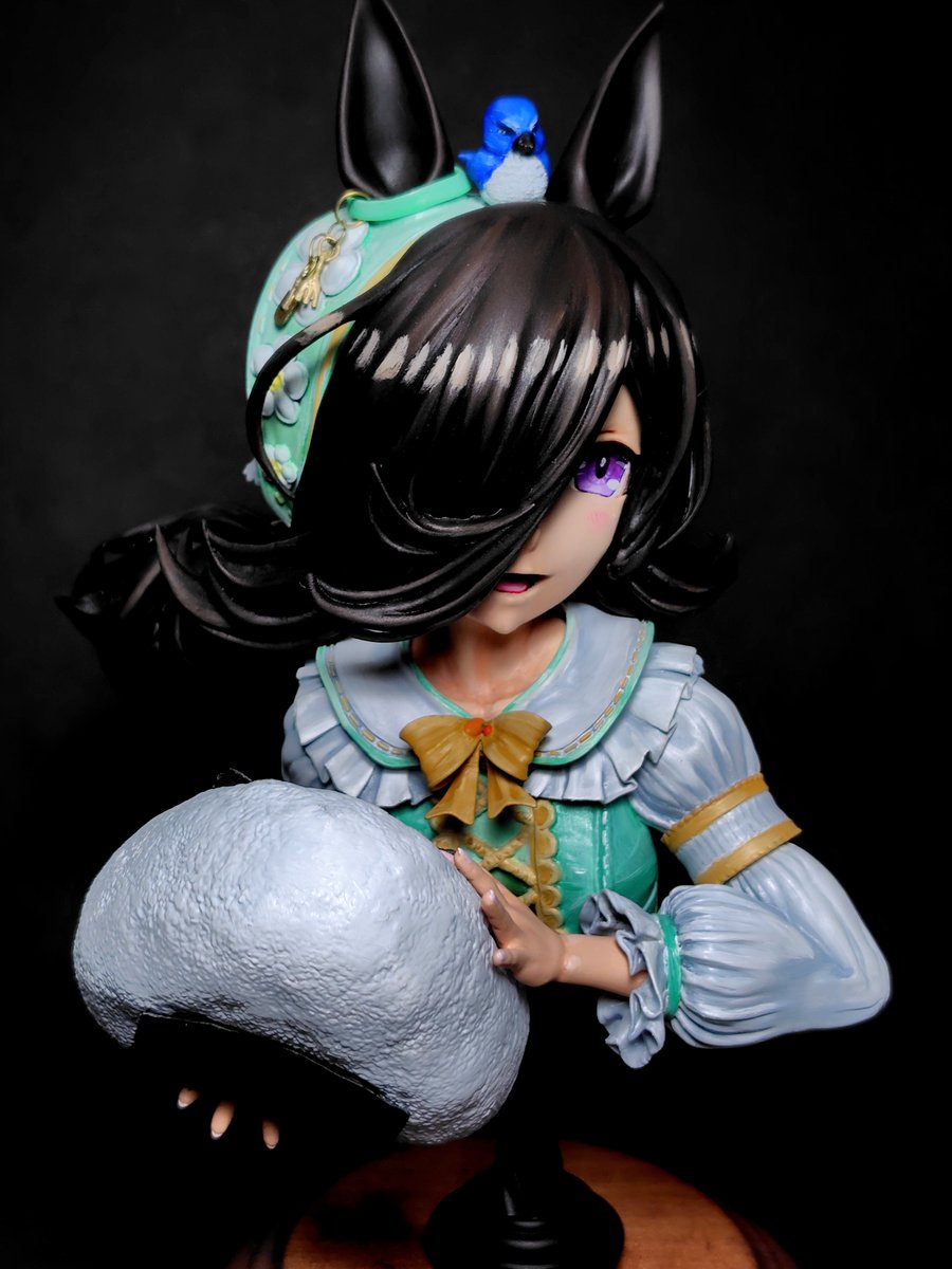 xJADdldyza8C8QE's tweet photo. @reader3p2mf ディーラー名　秋月剛
（ @akidukituyosi ）
ライスシャワー胸像

ガレージキットとして販売された物を塗装しました。
可愛いですよね！ https://t.co/rhcoGAdd01