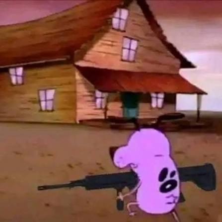 Grazen01's tweet photo. Courage the cowardly dog is going crazy viral again on tiktok and socials

The pink dog that was terrified of everything just cooked the timeline

the middle of nowhere is trending https://t.co/OWHunBwU74