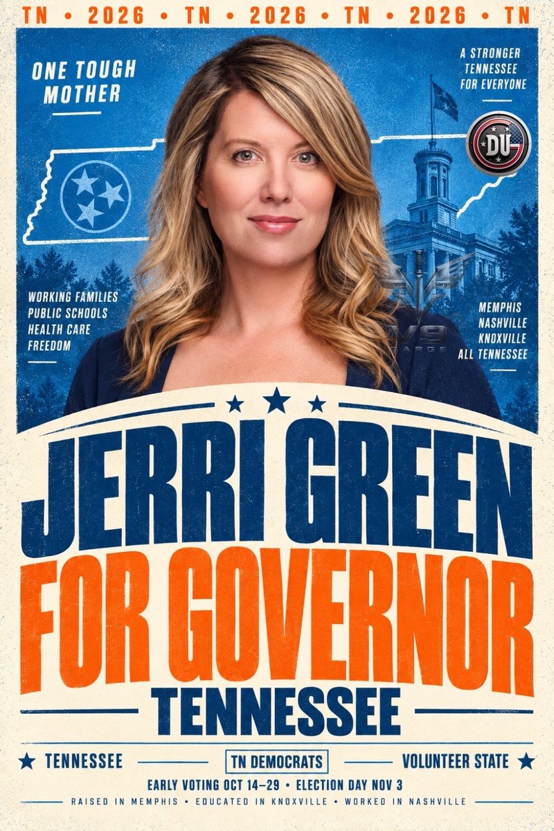 kmeeo's tweet photo. Marsha Blackburn is applying for a new job but refuses to give an interview. 

-No debates with Jerri Green
-No debates within the GOP primaries 
-No town halls since 2017

Why reward her with your vote. 

Vote for @Jerri_M_Green for a stronger Tennessee.

#DemsUnited #wtpBLUE https://t.co/6KP7PBXmwd