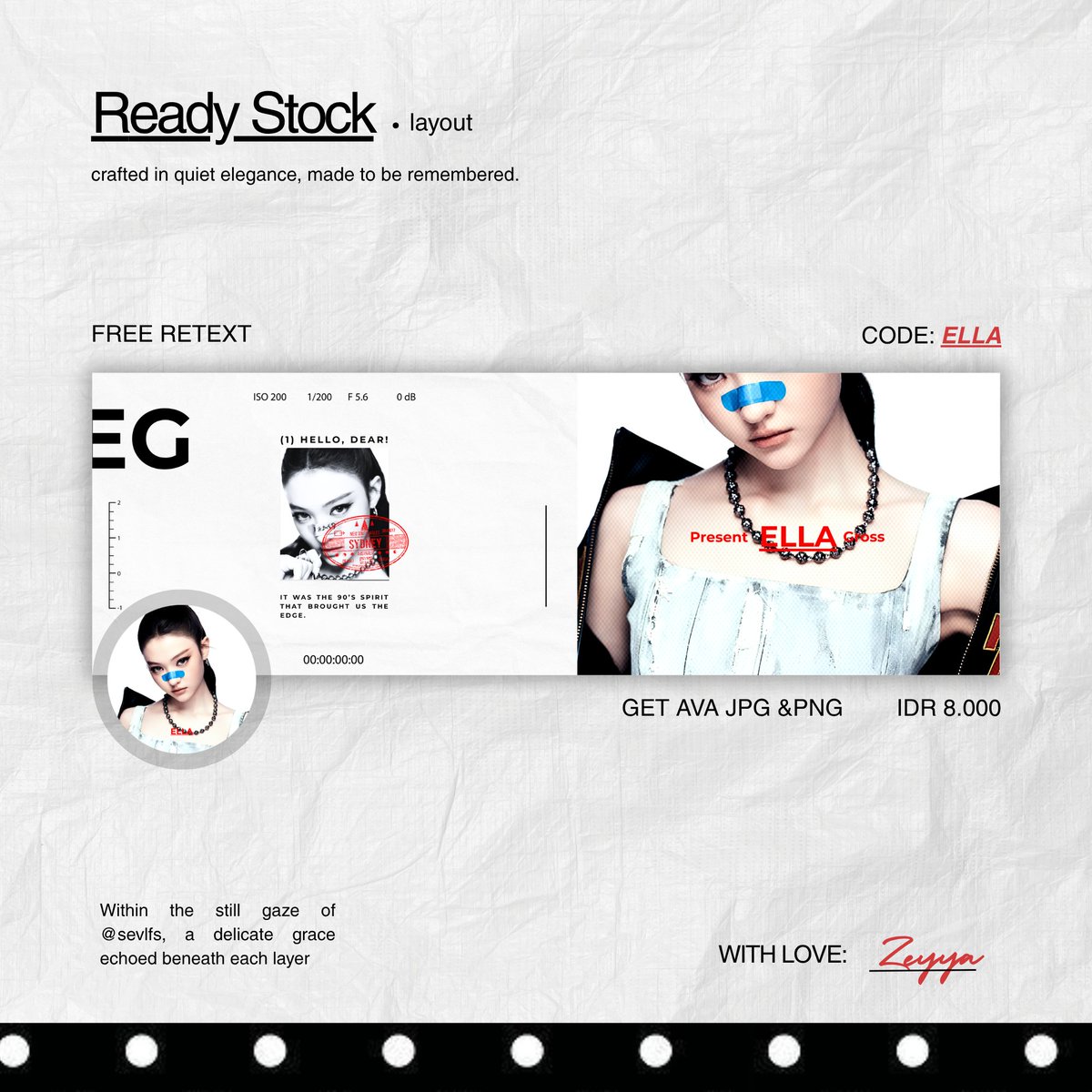 sevlfs's tweet photo. pagiyyy! boleh minta tolong repost/rt nyaa? makasii banyakk🤍     

aku membawa layout ready stock member MEOVV (ella, sooin, anna, dan gawon) yang bisa dibawa pulang melalui dm/tele aku sekarang! price 8.000/each dan payment by QRIS yaa^^      

#bealanja https://t.co/zxnvA1t097