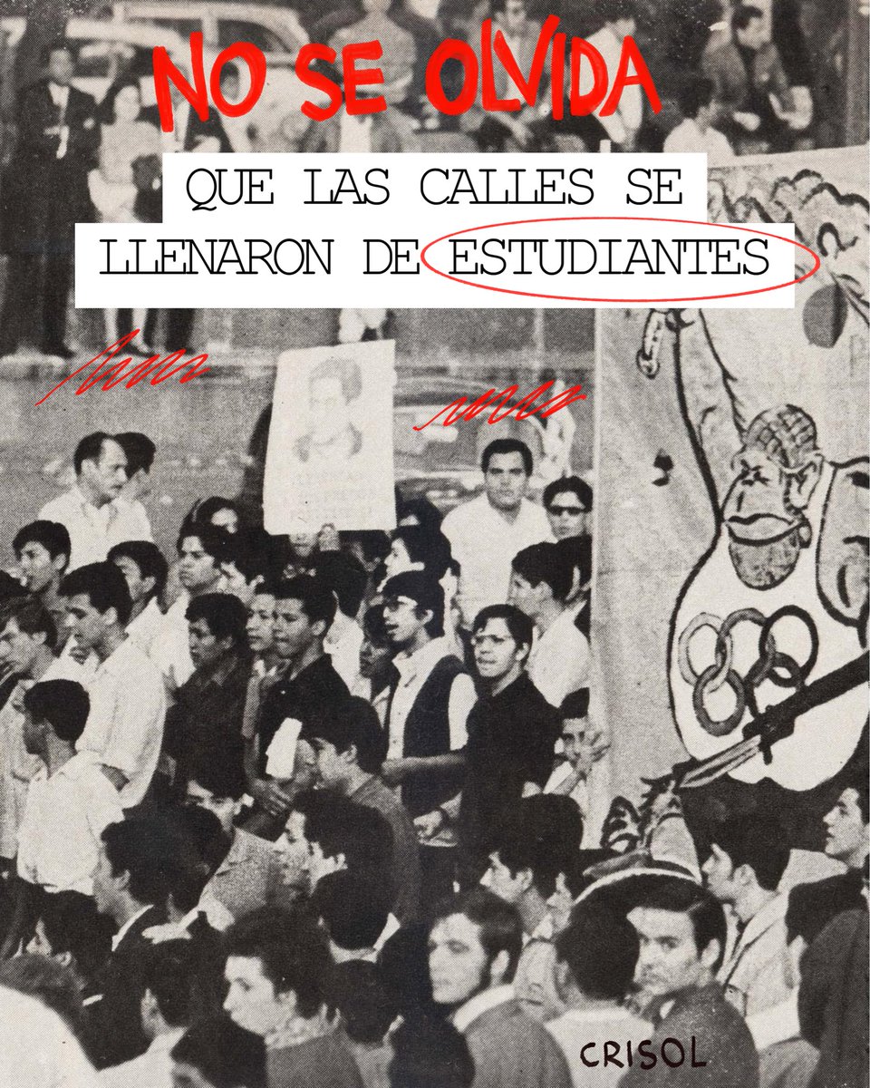 FNERRR_NACIONAL's tweet photo. ¡2 𝙙𝙚 𝙤𝙘𝙩𝙪𝙗𝙧𝙚, 𝙨𝙚 𝙧𝙚𝙘𝙪𝙚𝙧𝙙𝙖 𝙡𝙪𝙘𝙝𝙖𝙣𝙙𝙤! ✊🏽🔥📣

Hace 58 años, se registró la masacre contra estudiantes, mujeres y niños en la Plaza de las Tres Culturas, #Tlatelolco, Ciudad de México.

❤️‍🔥📣 https://t.co/gWOd8Pw4q3