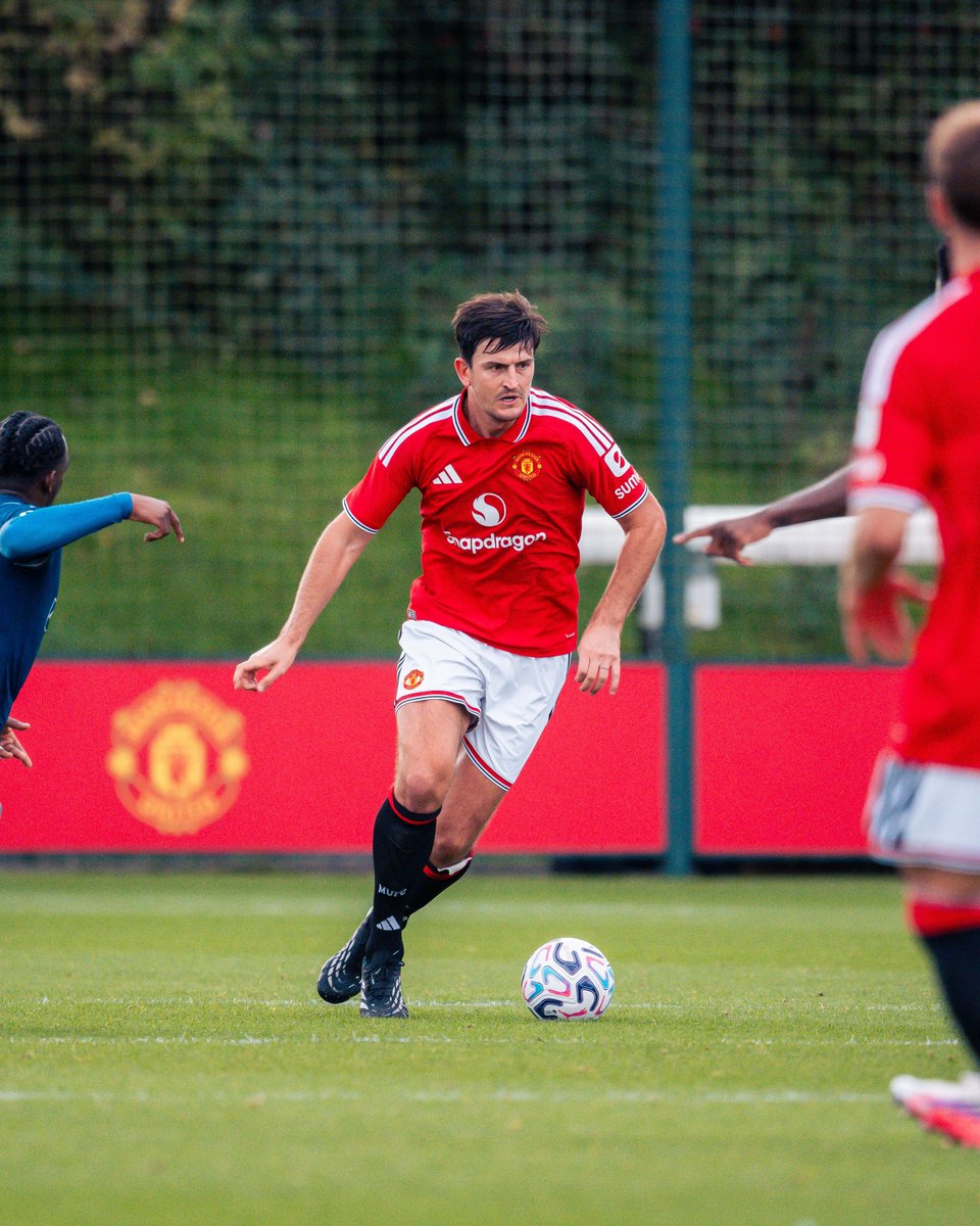 ManUtd's tweet photo. First minutes in red for Carlos Baleba 🔴✅

United welcomed Lausanne-Sport for a behind-closed-doors game at Carrington earlier today 👇