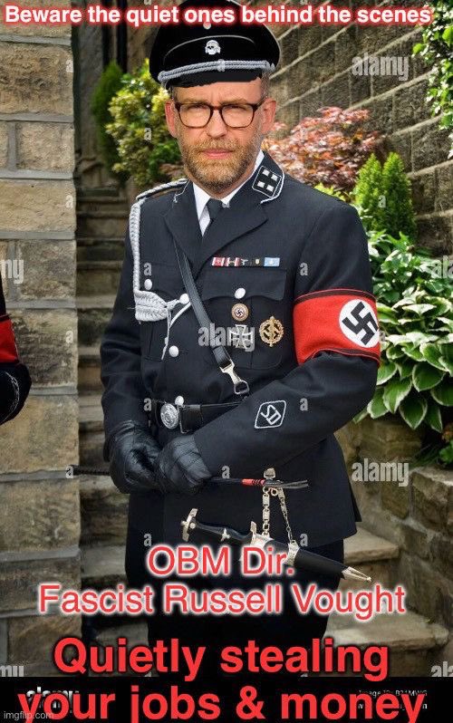 841920Meema6's tweet photo. @atrupar The evil comes from inside the White House 
#Project2025 aggressively installed the #TrumpRegimr dictatorship led by Vought, Miller &amp; their fellow fascists
We need #Project2026 to begin to undo this &amp; restore our democracy
PLEDGE TO #VoteBlueNoMatterWho
https://t.co/eI9W0kH12s https://t.co/DN7Qxg7yzh