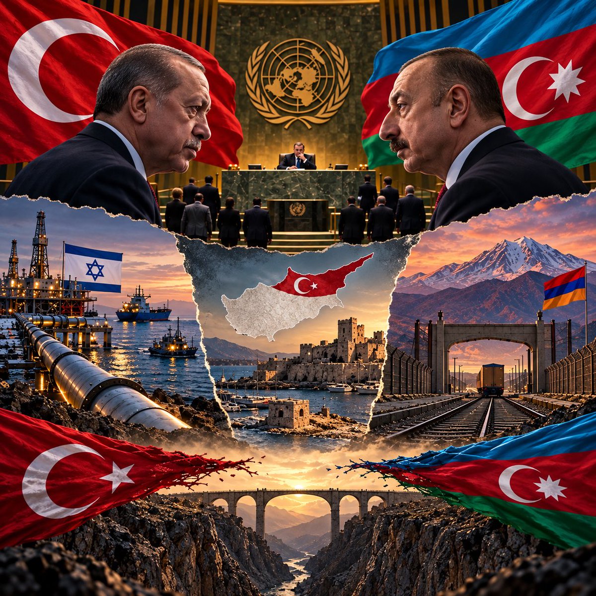 BettyArslanian's tweet photo. 🧵 ¿Qué está pasando entre #Turquía y #Azerbaiyán? 🇹🇷⚡️🇦🇿

La alianza sigue siendo estratégica, pero en los últimos años aparecieron con mayor frecuencia desacuerdos públicos entre #Ankara y #Bakú, principalmente sobre 3 ejes:

#Israel 🇮🇱, #Chipre 🇨🇾 y #Armenia 🇦🇲. https://t.co/uSuaDD1eMl