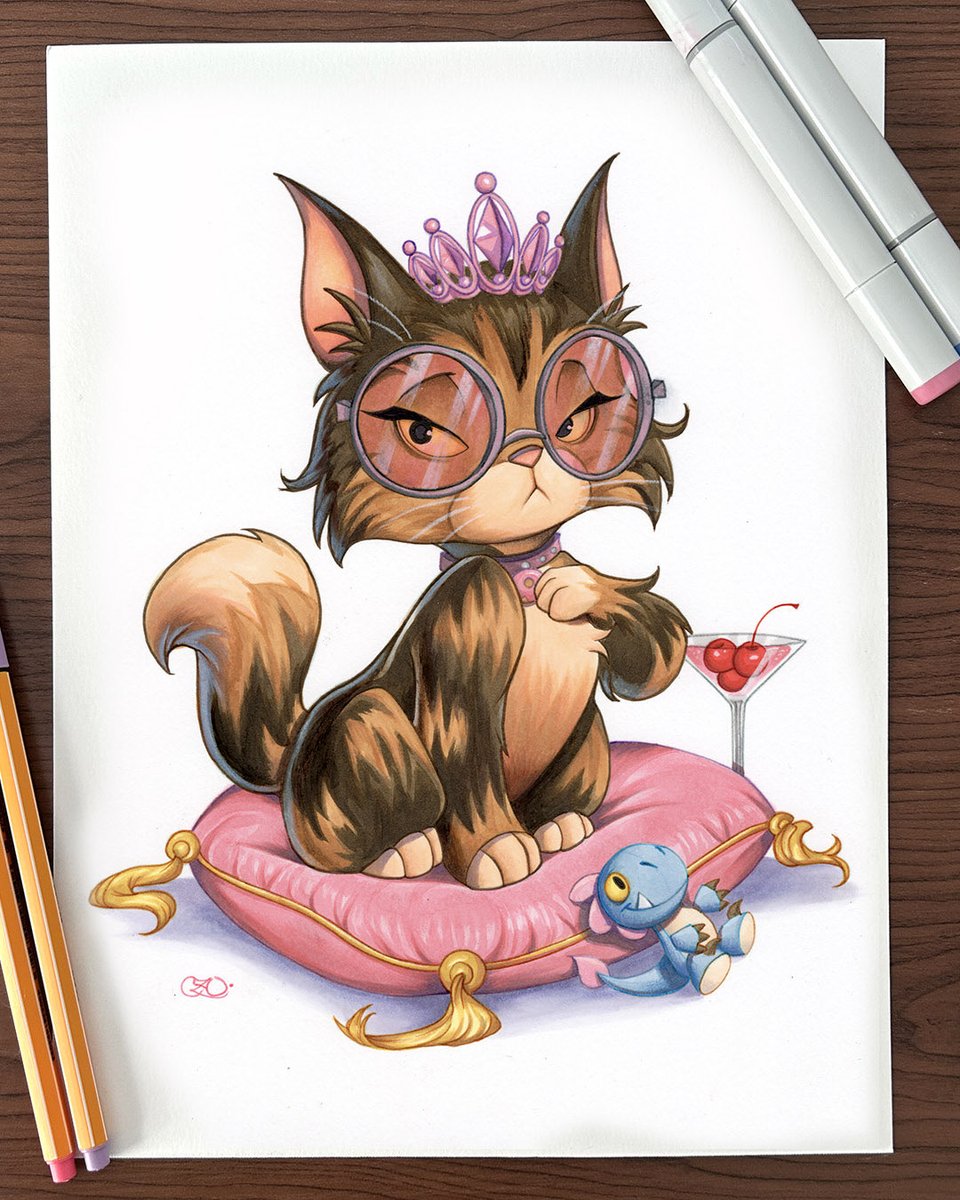 Chrissie_Zullo's tweet photo. The Queen Anne Chonkโฆ.! #princessdonut
Created with marker, ink, and graphite #dungeoncrawlercarl https://t.co/lKbQeZWGSr