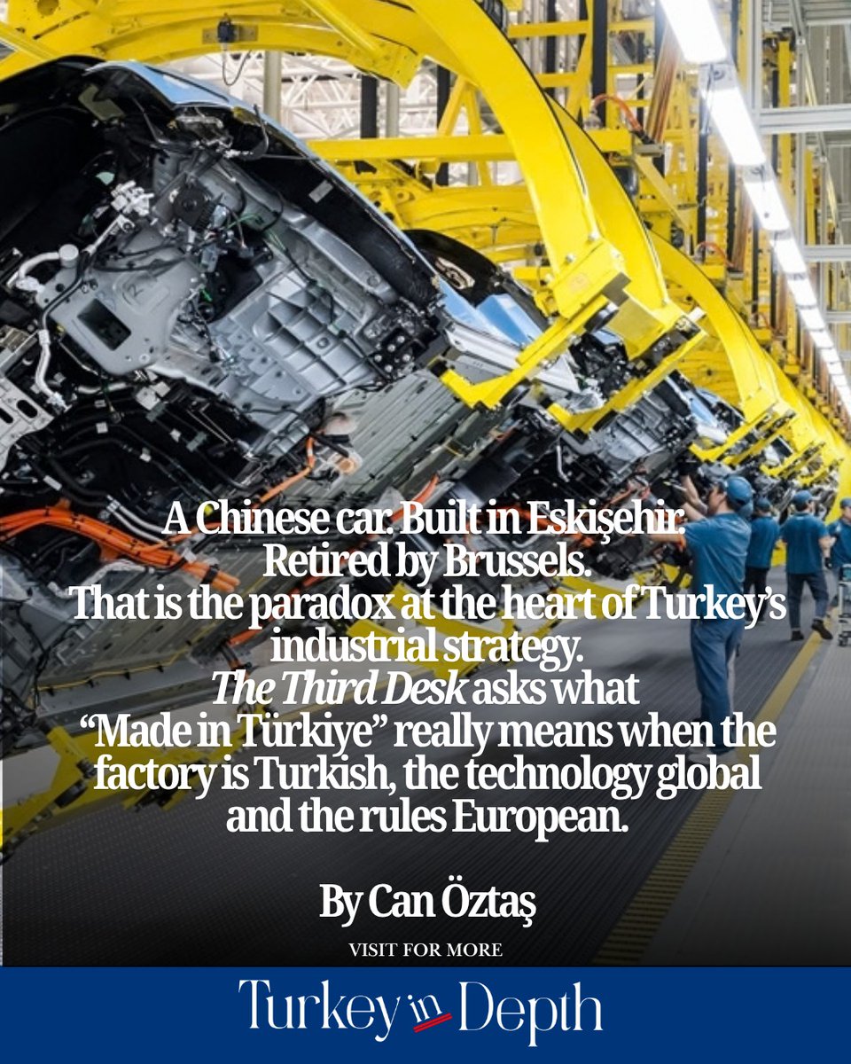 TurkeyInDepth2's tweet photo. 🇹🇷 In March, Trade Minister Ömer Bolat called Turkey "an inseparable and reliable part of European value chains." By June, he was criticizing the same EU law as protectionist. @shehbender argues he wasn't contradicting himself: Turkey wants to be part of Europe's market and still keep its options open. Inside the walls, gates open → https://t.co/26L5SciANA