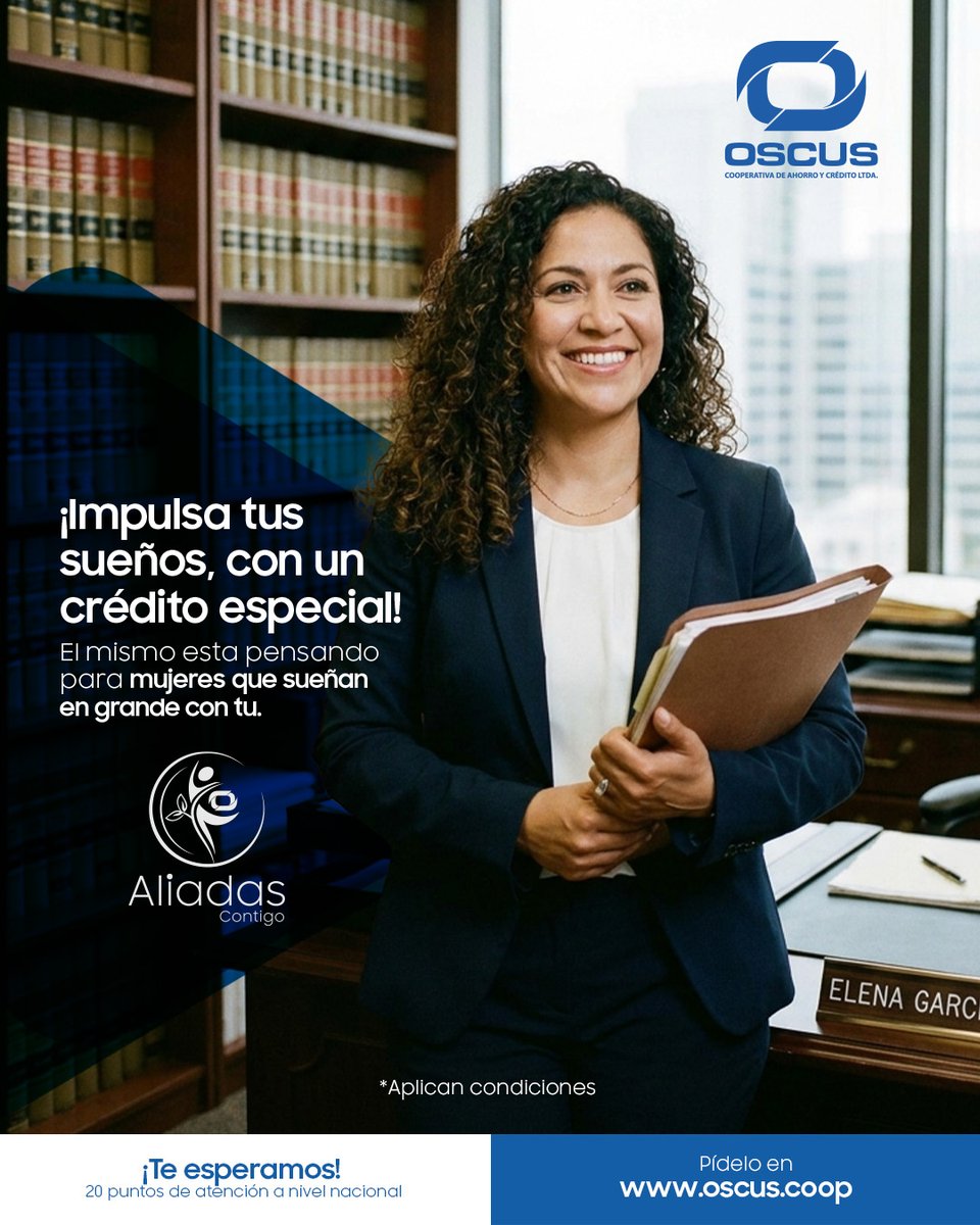 CoopOSCUS's tweet photo. ๐ผโจ ยกImpulsa tus sueรฑos con un crรฉdito especial diseรฑado para ti!
Con #AliadasContigo, apoyamos a las mujeres que sueรฑan en grande y quieren llevar su negocio o proyectos al siguiente nivel. ๐๐ช
#CrรฉditoOSCUS #Empoderamiento #OSCUS https://t.co/ir2TSG7370