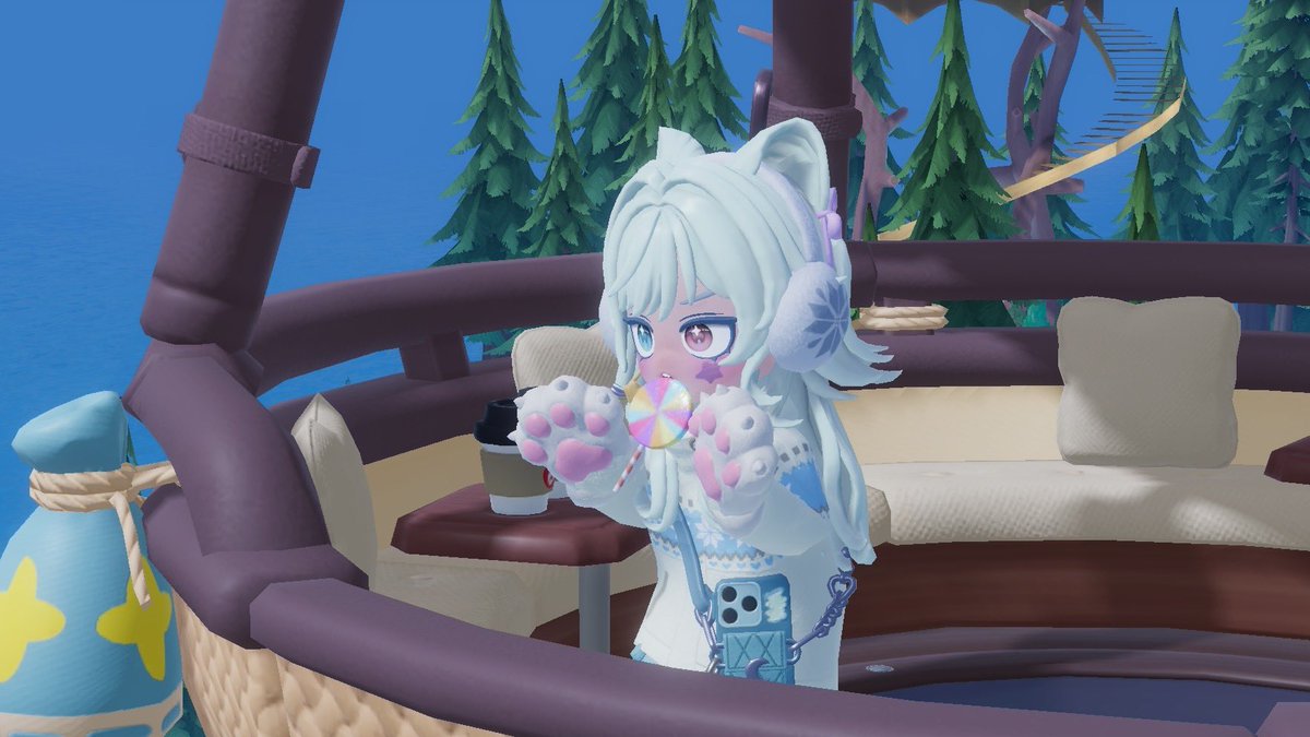 ____my_name____'s tweet photo. 猫ちゃんが脚に挟まってきたり
気球に乗ってみたり🎈 https://t.co/7lX3P8HzVz