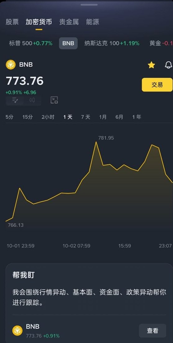 vblock_win's tweet photo. 今天通过反编译币安APP，发现新增功能：帮我盯
英文名：Smart Tracker  

图片为点击链接后截图，目前只能通过点击链接，在app看到这个功能，功能疑似5号发布会新功能
https://t.co/JSXePhxBk8

https://t.co/O0WSMI7SHf

https://t.co/zEzCwH76IB

https://t.co/e9lS4Y8OvN

https://t.co/Rh8u4qcFhg https://t.co/xKlWL3CkxW