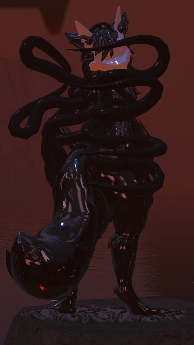 SammysWeirdAD's tweet photo. Feeling... funny

#latex #latexfur #goo #slime #vrc #tentacles https://t.co/Zr6gV420UQ