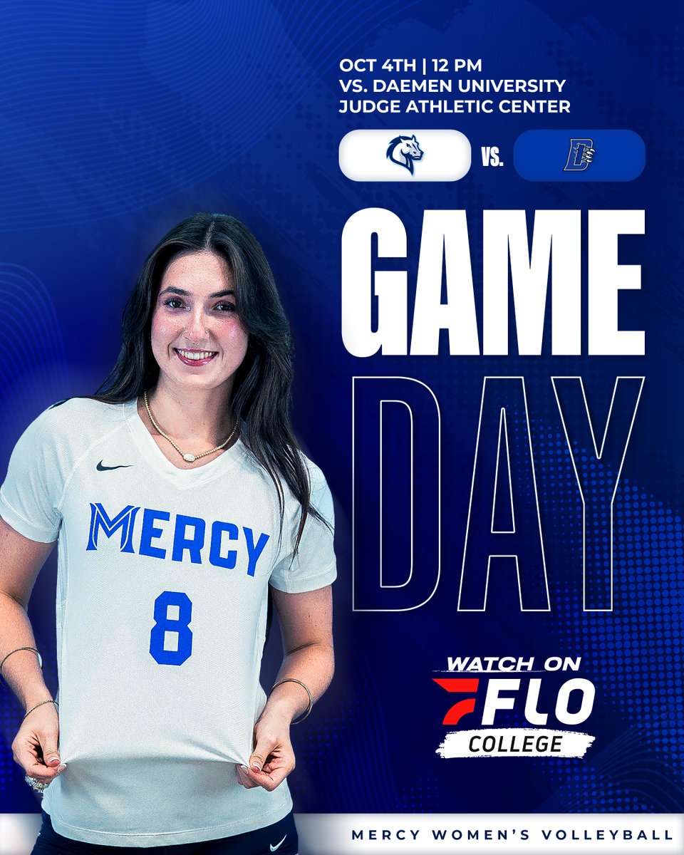 MercyMavericks's tweet photo. ๐ IT'S GAME DAY! ๐
Women's Volleyball hosts ECC foe Daemen today at 12 PM!
๐ Live Stats: https://t.co/kHW6KnuXSl
๐บ Watch Live: https://t.co/cFICIq68fd
#RollMavs https://t.co/iW5ROQpP0j