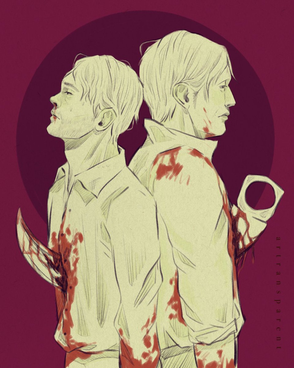 ARTransparent's tweet photo. Prompt 2: Weapons 

“I let you know me. See me. I gave you a rare gift. And you didn’t want it.”
“Didn’t I?”

#hannibaltober2026 #hannibal #hannigram #hanniballecter #willgraham https://t.co/rbYsXdzqWF